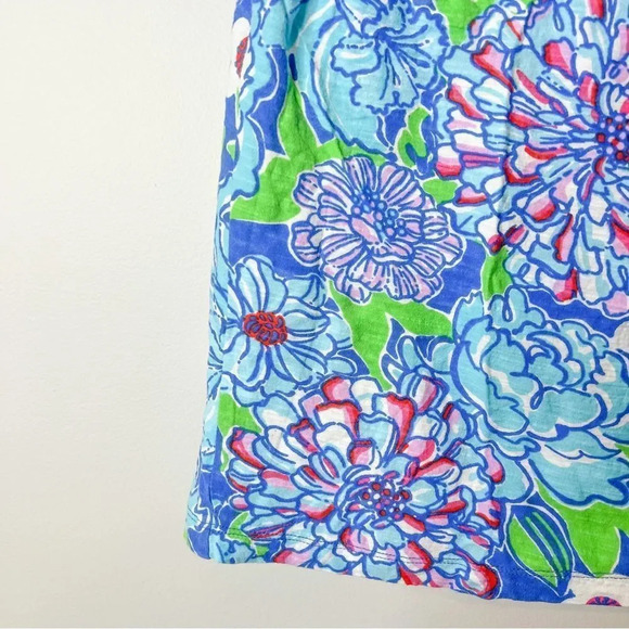 Lilly Pulitzer Worth Blue May Flowers Wynne Top - Picture 3 of 8